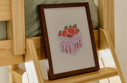 Strawberry Punnet, Poster
