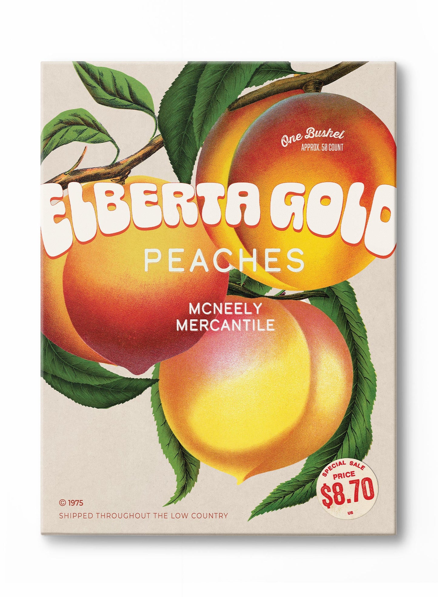 Vintage Gold Peaches, Poster